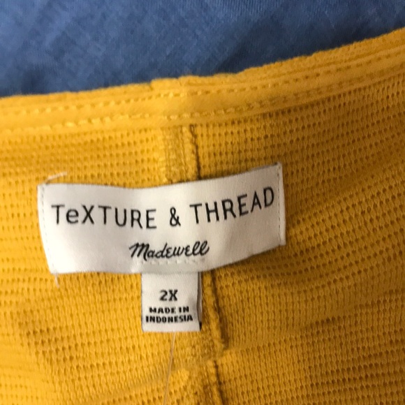 Madewell Button down Sleeveless Top w/Tie(2x,3x) - Picture 5 of 5